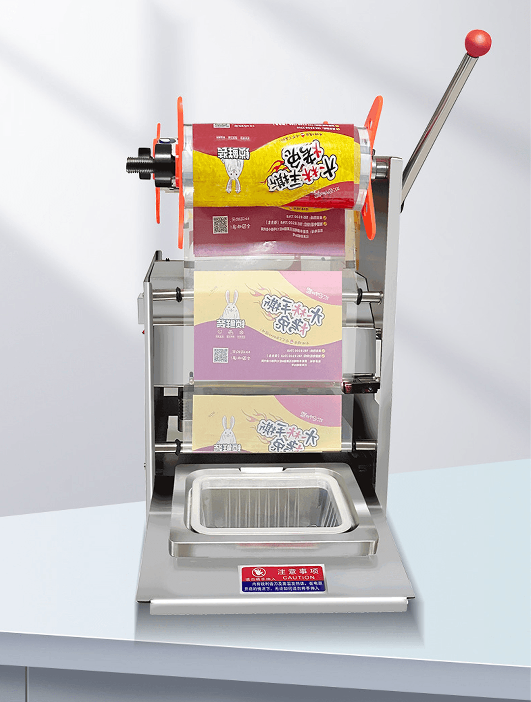 Máy dán miệng hộp bán tự động