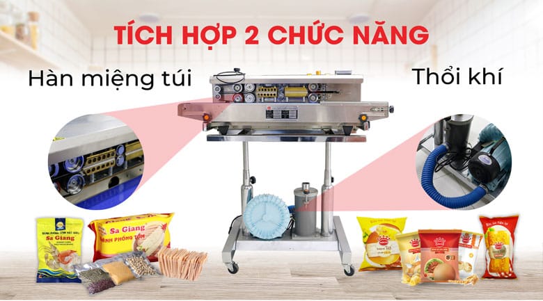 máy hàn miệng túi thổi khí giá rẻ