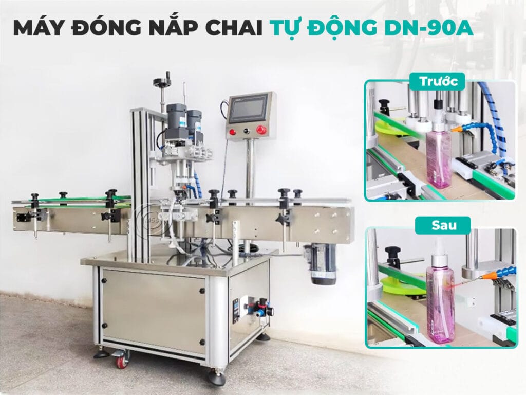 máy đóng nắp chai tự động