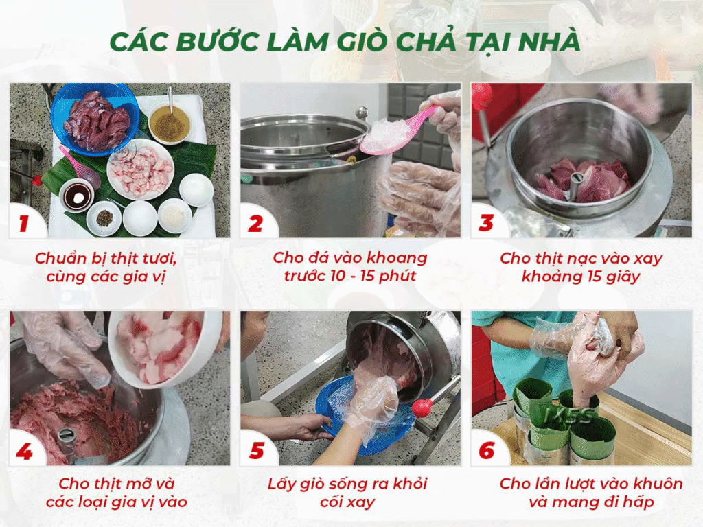 Hướng dẫn làm giò chả ngon tại nhà