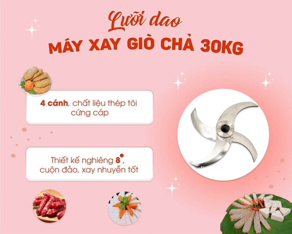 banner lưỡi dao máy xay giò chả