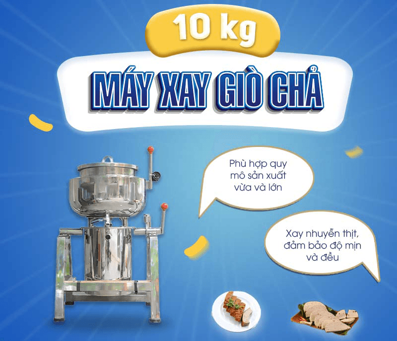 banner máy xay giò chả 10kg