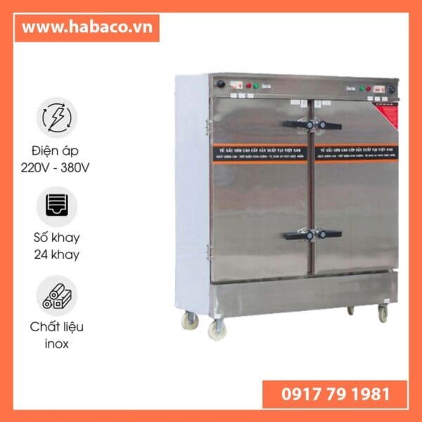 tủ hấp 24 khay