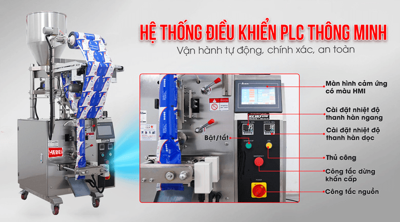 vận hành máy đóng gói cân định lượng