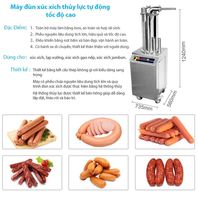 Máy đùn xúc xích SF350